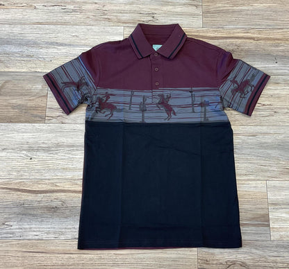 ‘’ JOHN ’’ MENS PLATINI WINE POLO | JPS9957