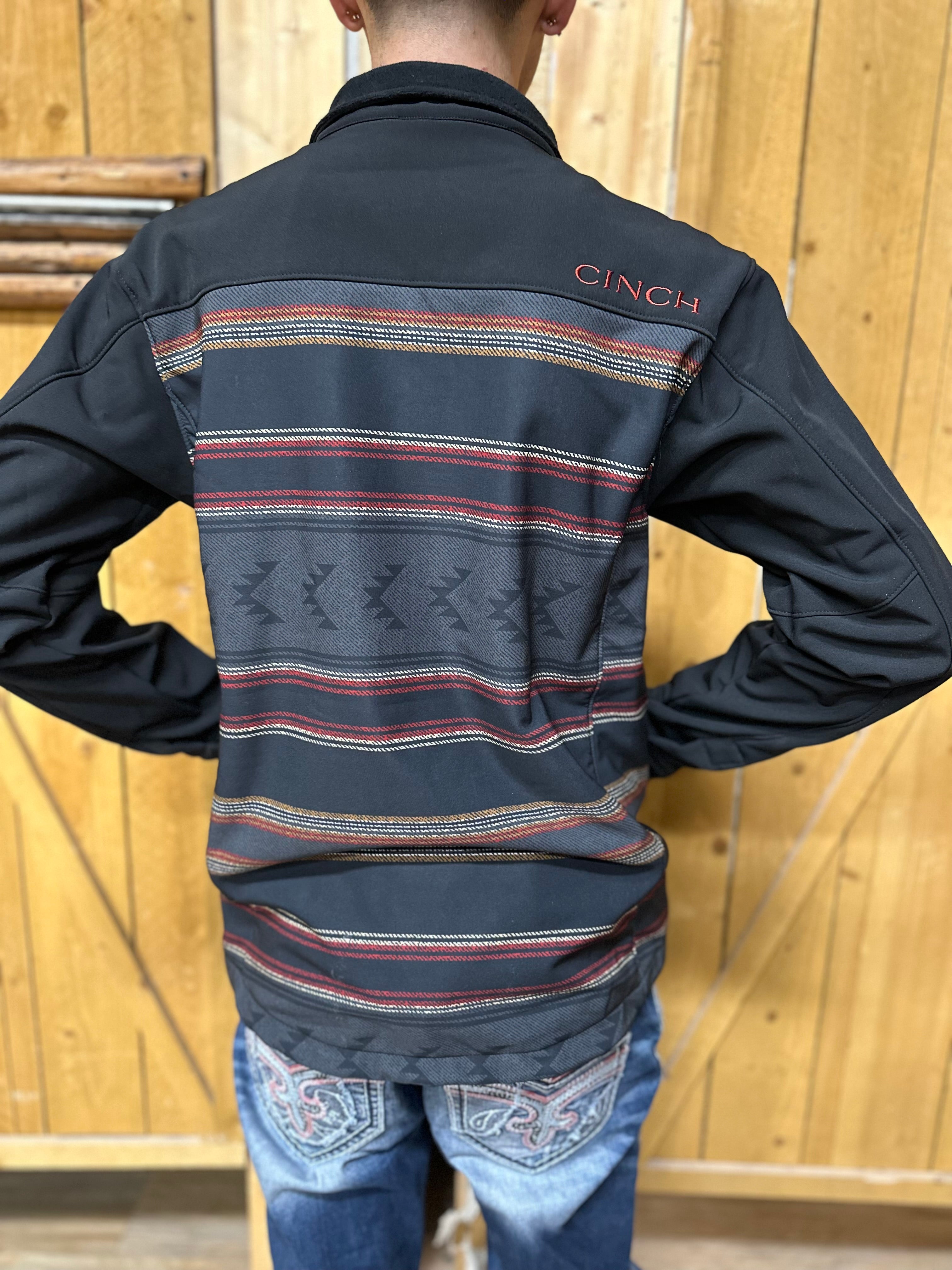 “ Dan  “ | MEN CINCH BLACK RED AZTEC CONCEAL CARRY  JACKET MWJ1538002