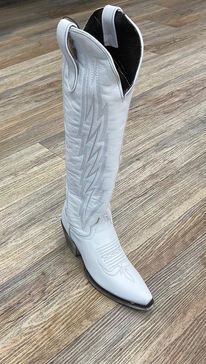 ‘’LILLY’’ WHITE WESTERN BOOTS