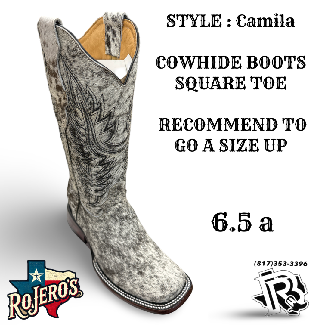 CAMILA COWHIDE BOOTS YOUTH