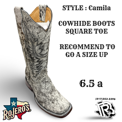 CAMILA COWHIDE BOOTS YOUTH