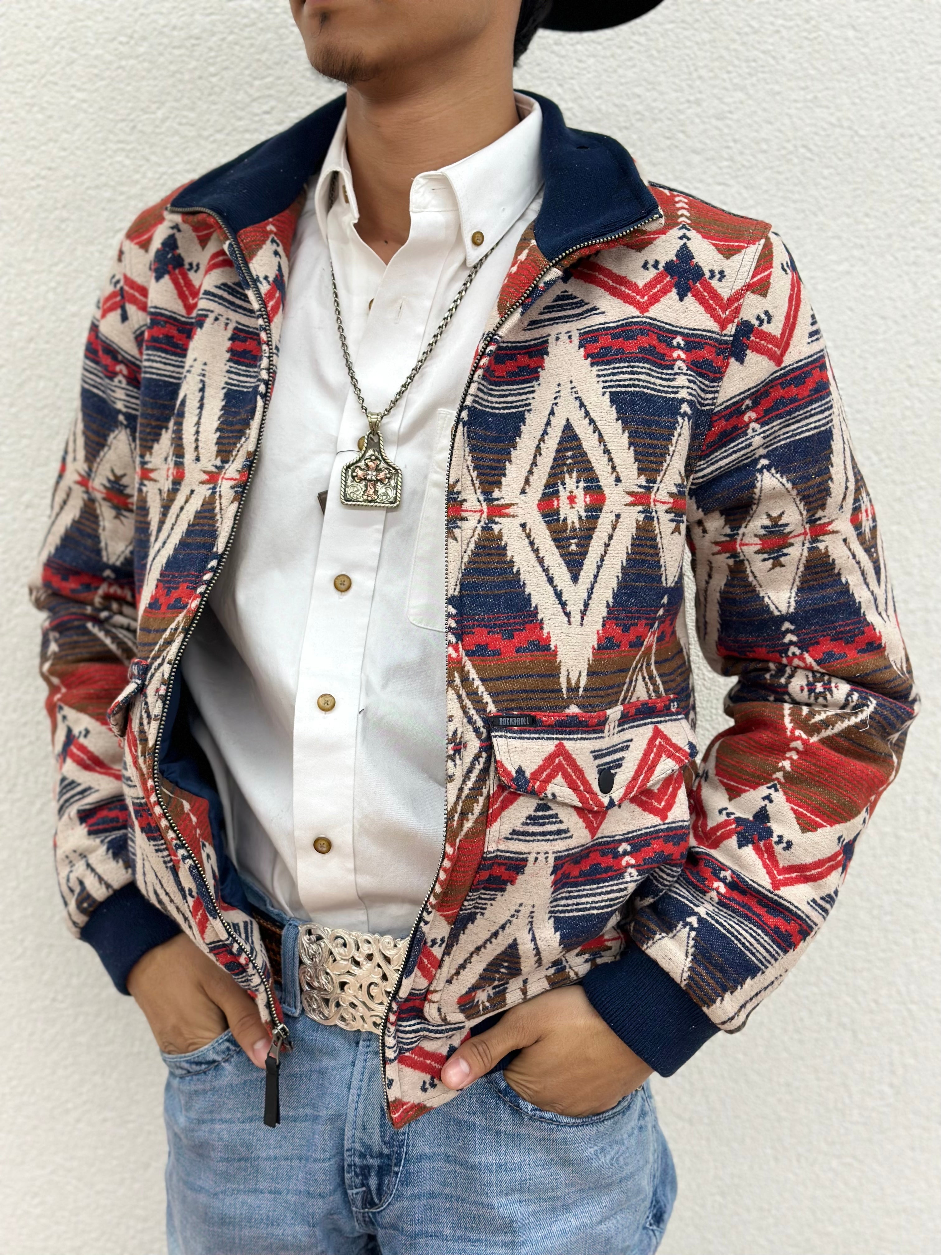 MEN’S AZTEC BOMBER JACKET BM92C01925