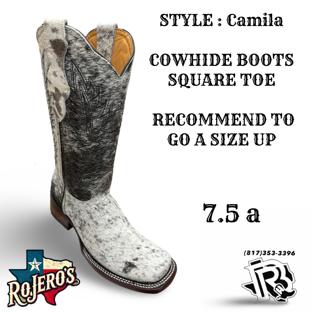 CAMILA COWHIDE BOOTS YOUTH