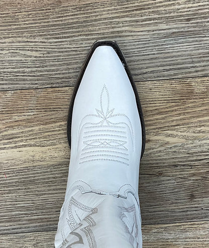 ‘’LILLY’’ WHITE WESTERN BOOTS