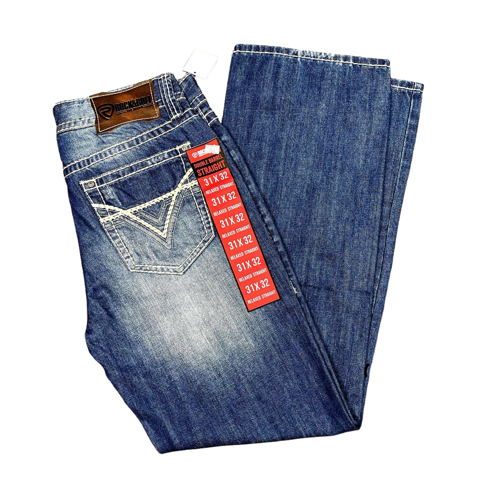 ROCK & ROLL DENIM | BOOTCUT MEN JEANS 19’’ RED LABEL (MOS1612)