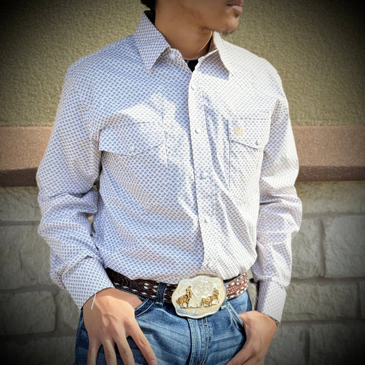 MENS PANHANDLE LONG SLEEVE KHAKI SHIRT |PMN2S05395