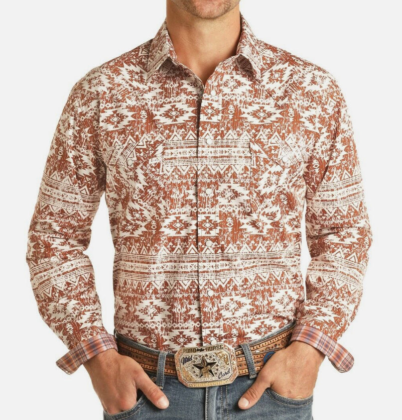 AZTEC RUSTIC/ MENS SHIRT (R0S3281)