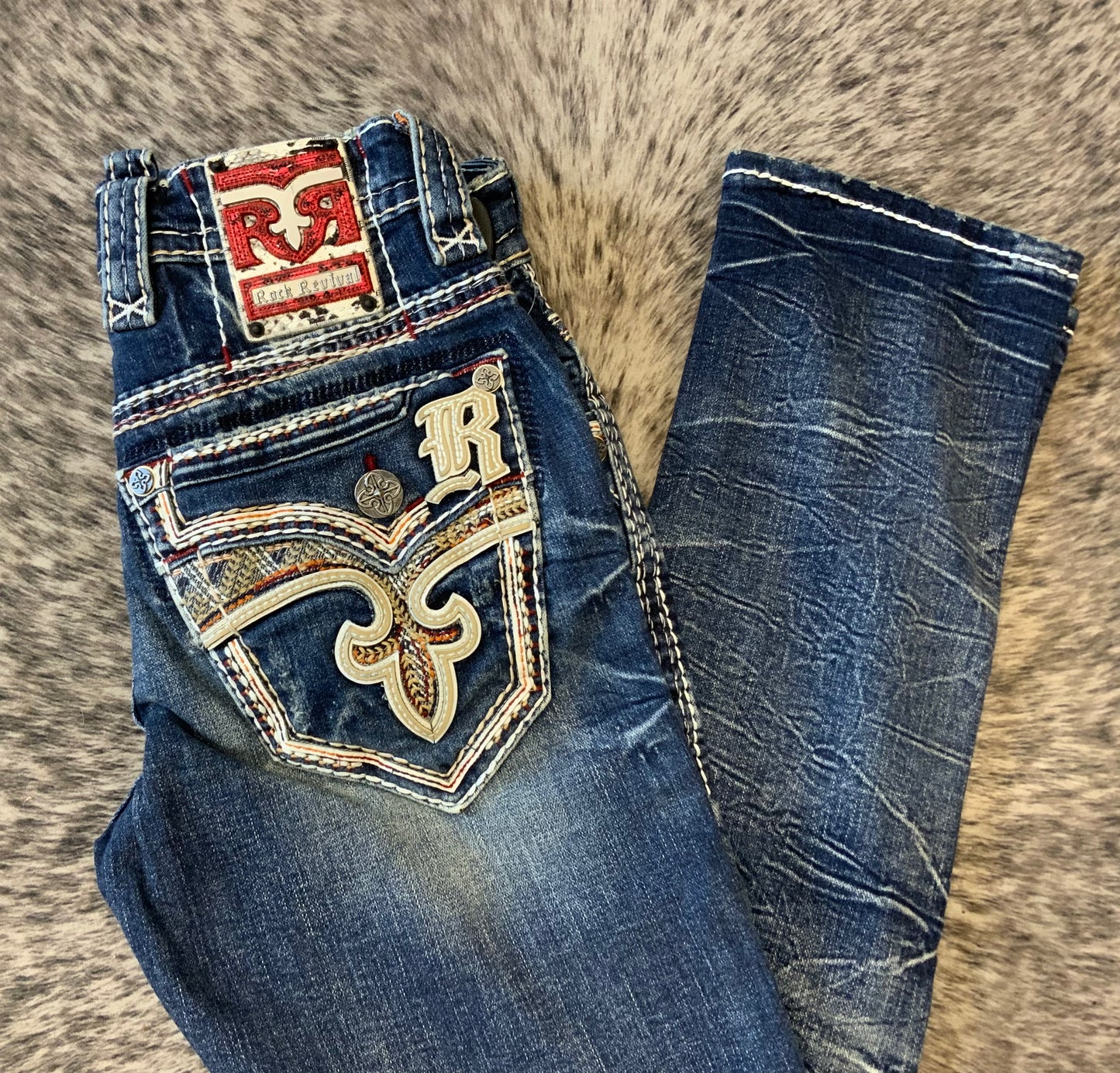 Mens Rock offers Revival Straight Jeans