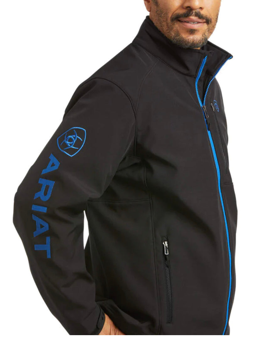 MENS ARIAT LOGO 2.0 JACKET BLACK/COBALT (10037362)