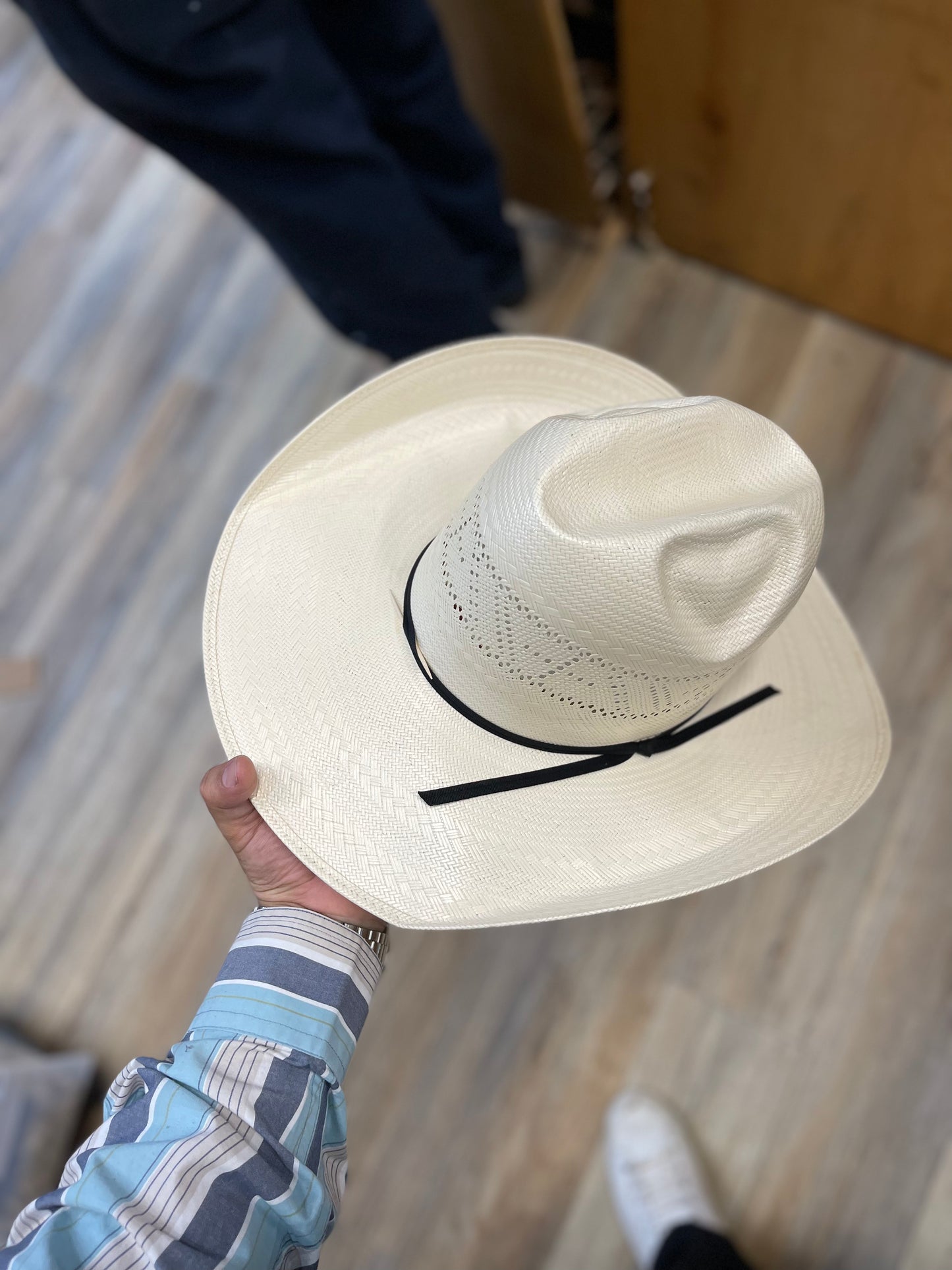 “ CROSS “ | RODEO KING STRAW COWBOY HAT IVORY