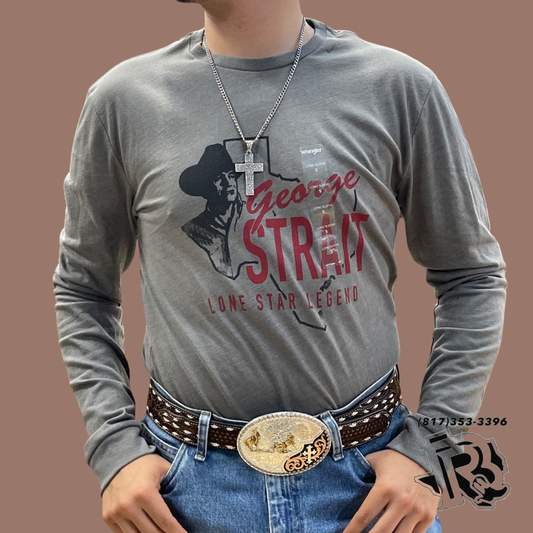 “ Geo “ | WRANGLER GEORGE STRAIT GRAPHITE HEATHER - MENS TEE - 112336251