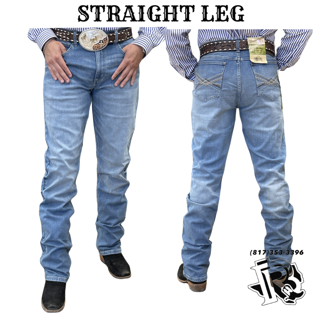 MENS WRANGLER JEANS SLIM STRAGHT BLUE |112317551