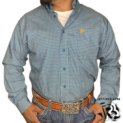 Mens turquoise long sleeve Mtw1105437