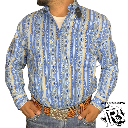 “ Deadwood “ | MEN SOUTHERN WESTERN LONG SLEEVE BLUE 112316687