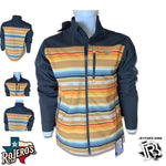 “ TYSON “ | MEN'S BLANKET STRIPE BONDED WESTERN COWBOY JACKET MULTI CINCH | MWJ1518011