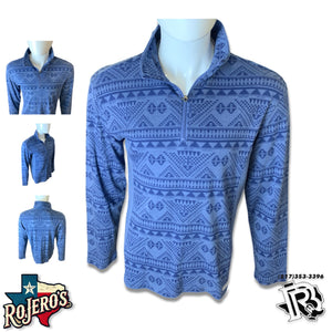 “ Amir “ | MEN PULLOVER SWEATER BLUE AZTEC