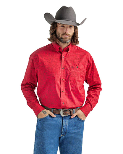 WRANGLERS MENS RED SHIRT | 112318997