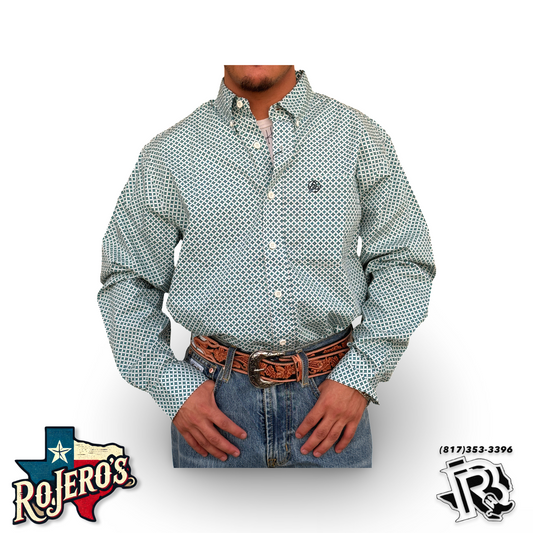 ‘’ETHAN’’| MENS TURQUOISE WESTERN  SHIRT