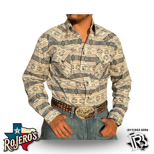 MENS PANHANDLE TEAL LONG SLEEVE SHIRT | RMN2S04608