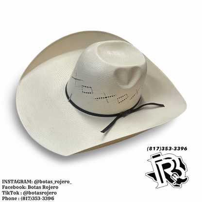 “ Walter “ | Twister 10X STRAW HAT Shantung Hat 5 INCH BRIM