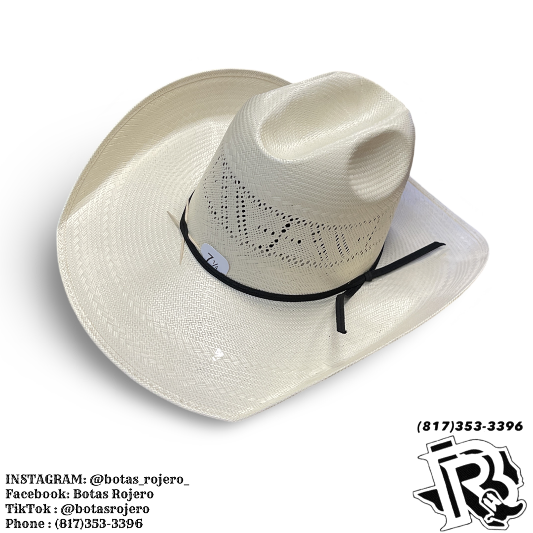 “ CROSS “ | RODEO KING STRAW COWBOY HAT IVORY