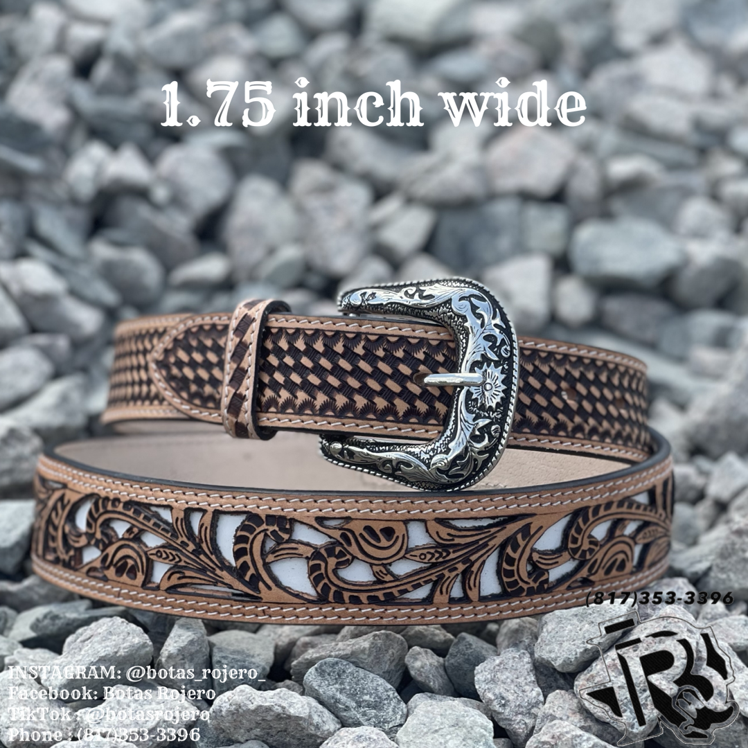 “ ANDERSON ” | MEN’S TOOLED LEATHER BELT