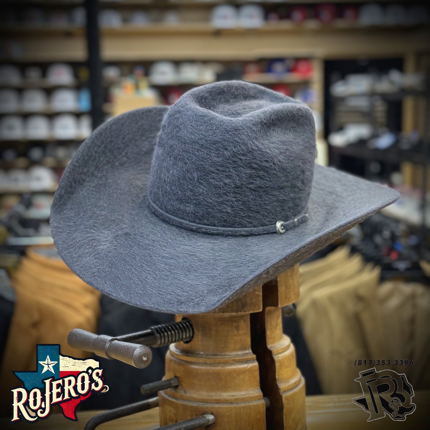 10X GRIZZLY CHARCOAL | RODEO KING FELT COWBOY HAT