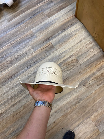 “ CROSS “ | RODEO KING STRAW COWBOY HAT IVORY