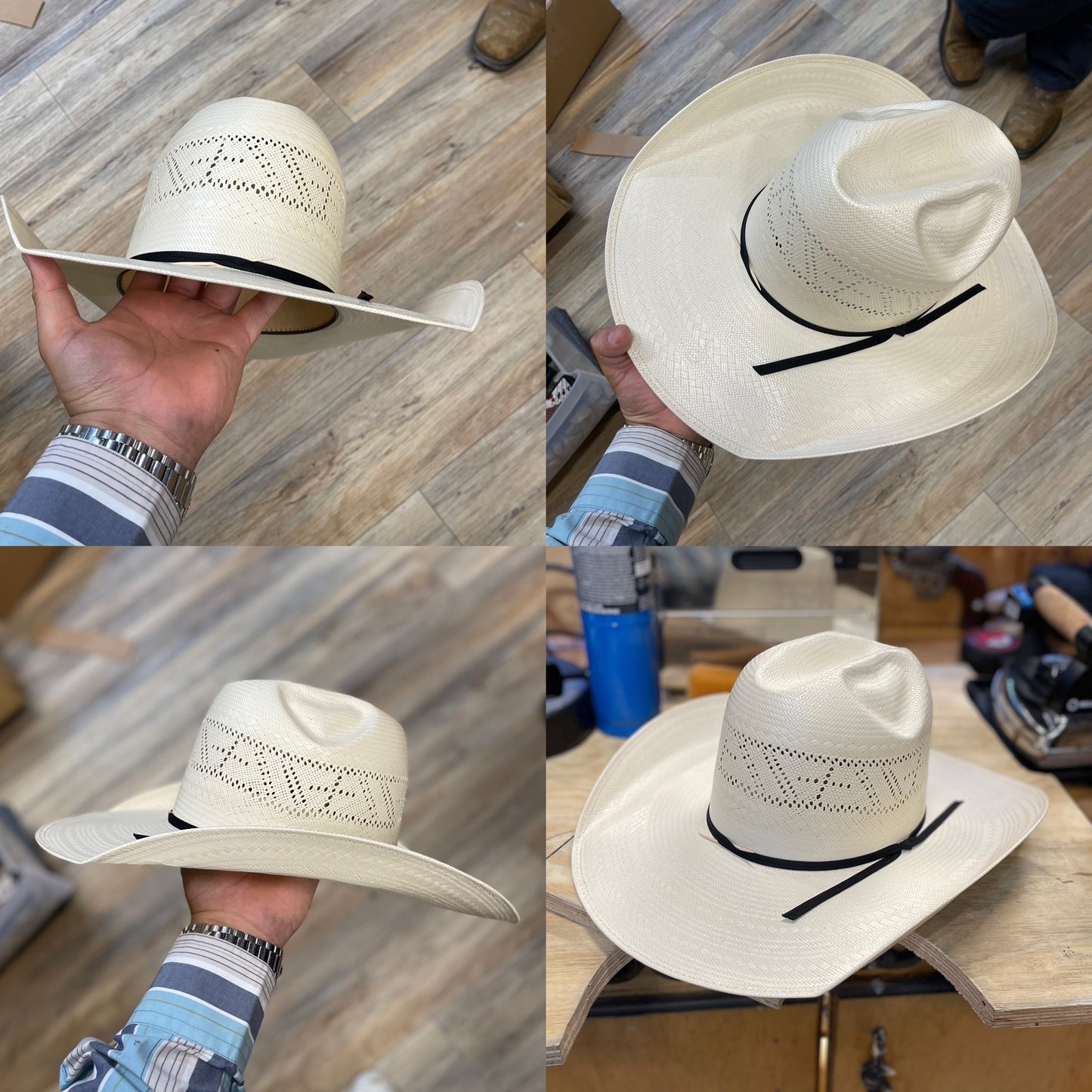 “ CROSS “ | RODEO KING STRAW COWBOY HAT IVORY