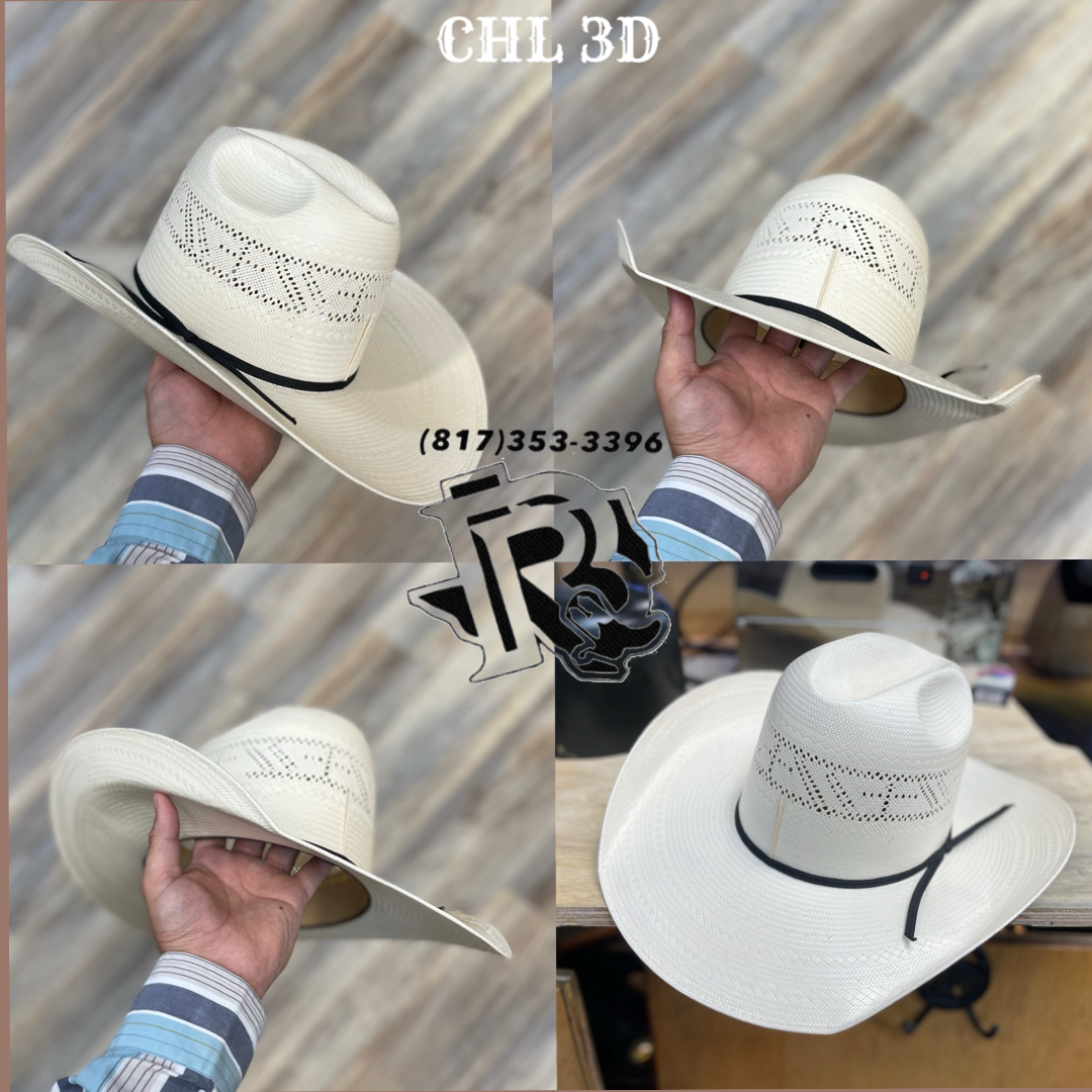 “ CROSS “ | RODEO KING STRAW COWBOY HAT IVORY