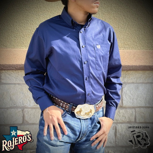 MENS PANHANDLE LONG SLEEVE NAVY SHIRT | PMB2S05431