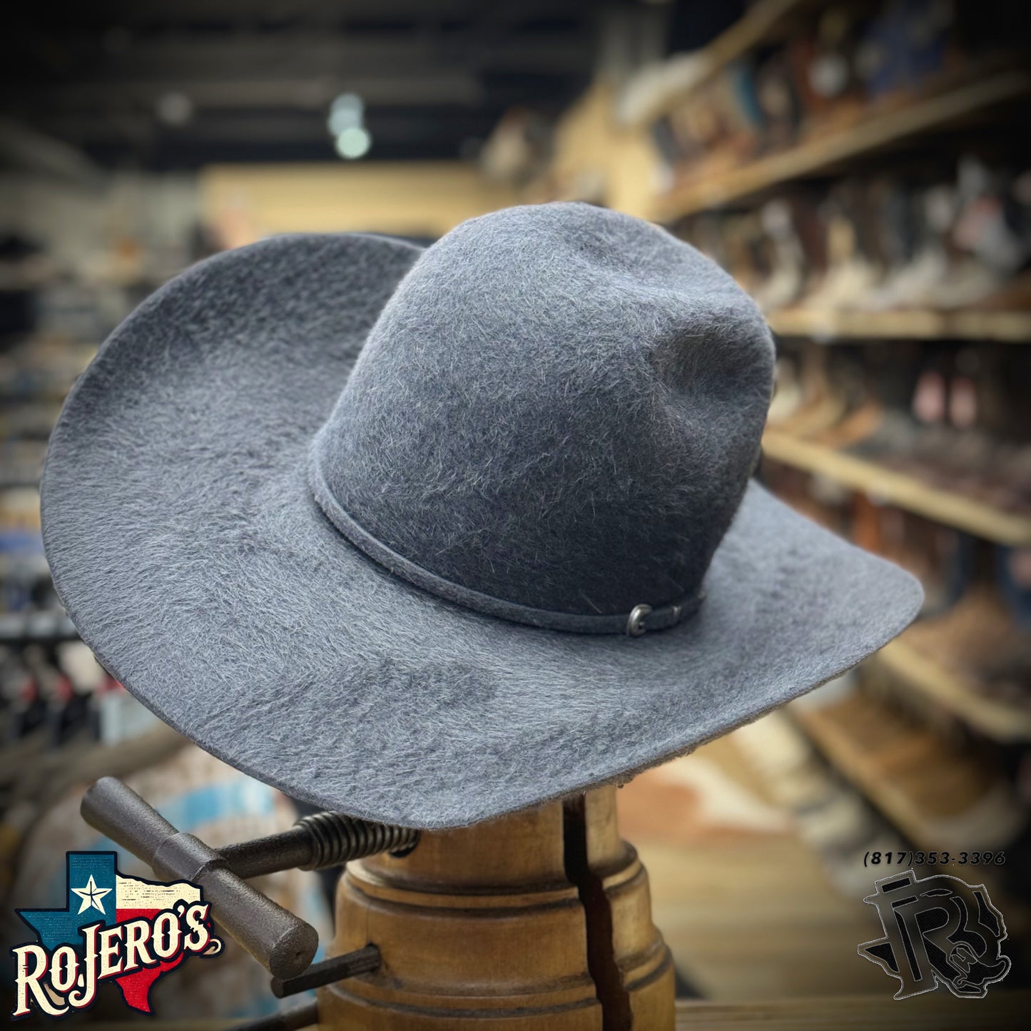 10X GRIZZLY CHARCOAL | RODEO KING FELT COWBOY HAT