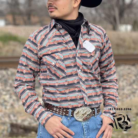 “ ANDREW “ | MEN WESTERN SHIRT AZTEC SNAP BUTTON