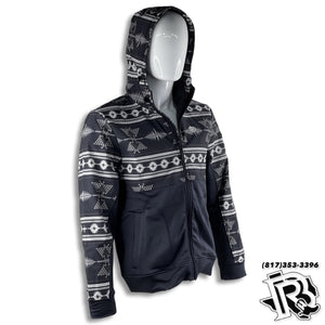 GREY AZTEC | MEN'S HOODIE/JACKET FULL ZIP JACKET