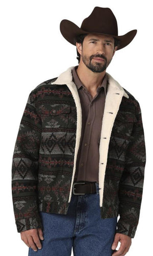 Wrangler Jacquard Sherpa Lined Jacket  | 112335735