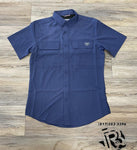 ‘’CESAR ‘’ MENS PLATINE PERFORMANCE BLUE SHIRT |PGS8787