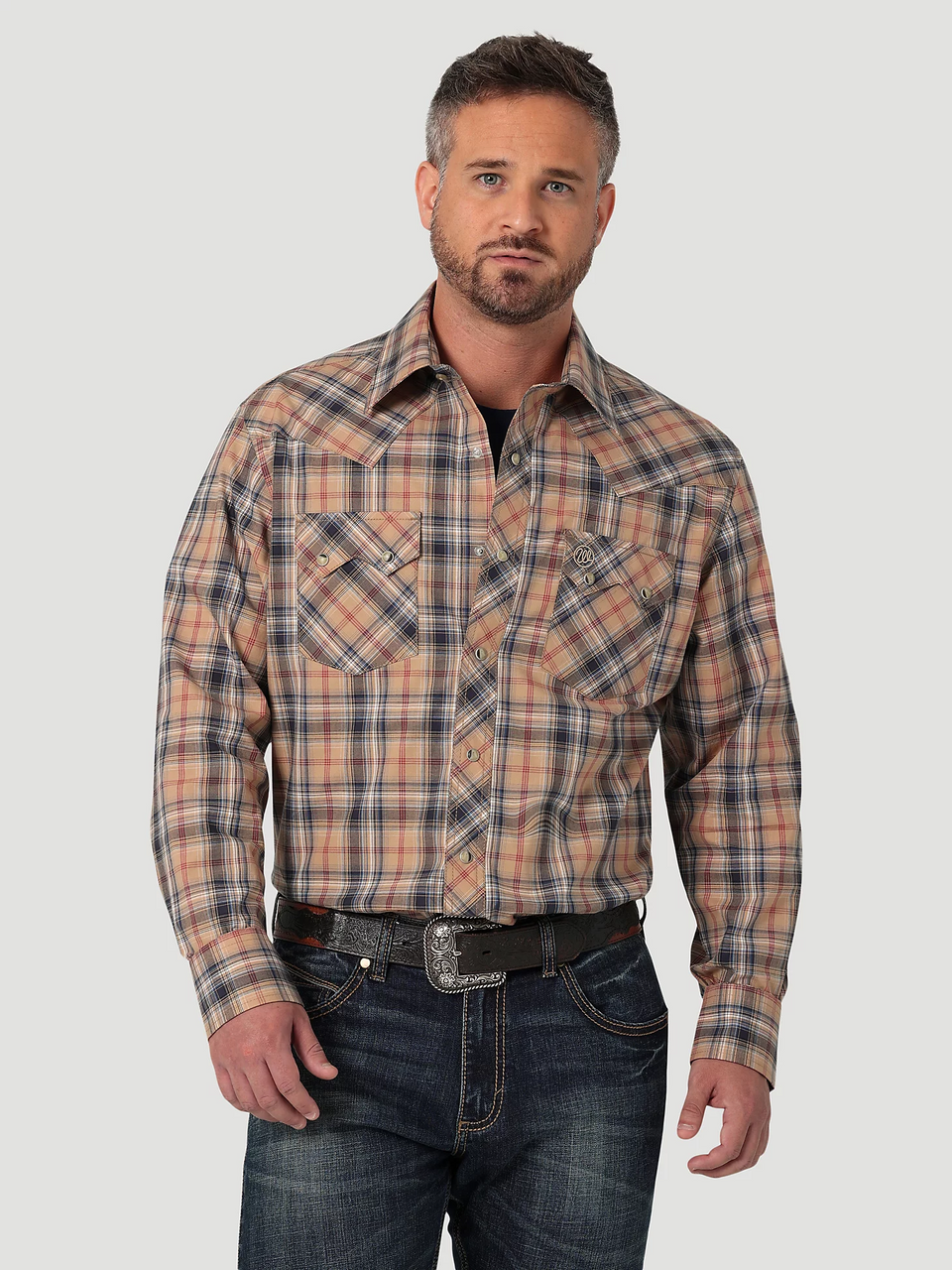 WRANGLER MODERN FIT RETRO CORE TANIN - MENS SHIRT - 112330421