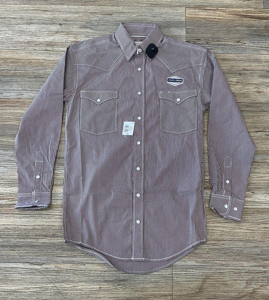 MENS PANHANDLE BURGUNDY LONG SLEEVE SNAP SHIRT |RMN2S04601