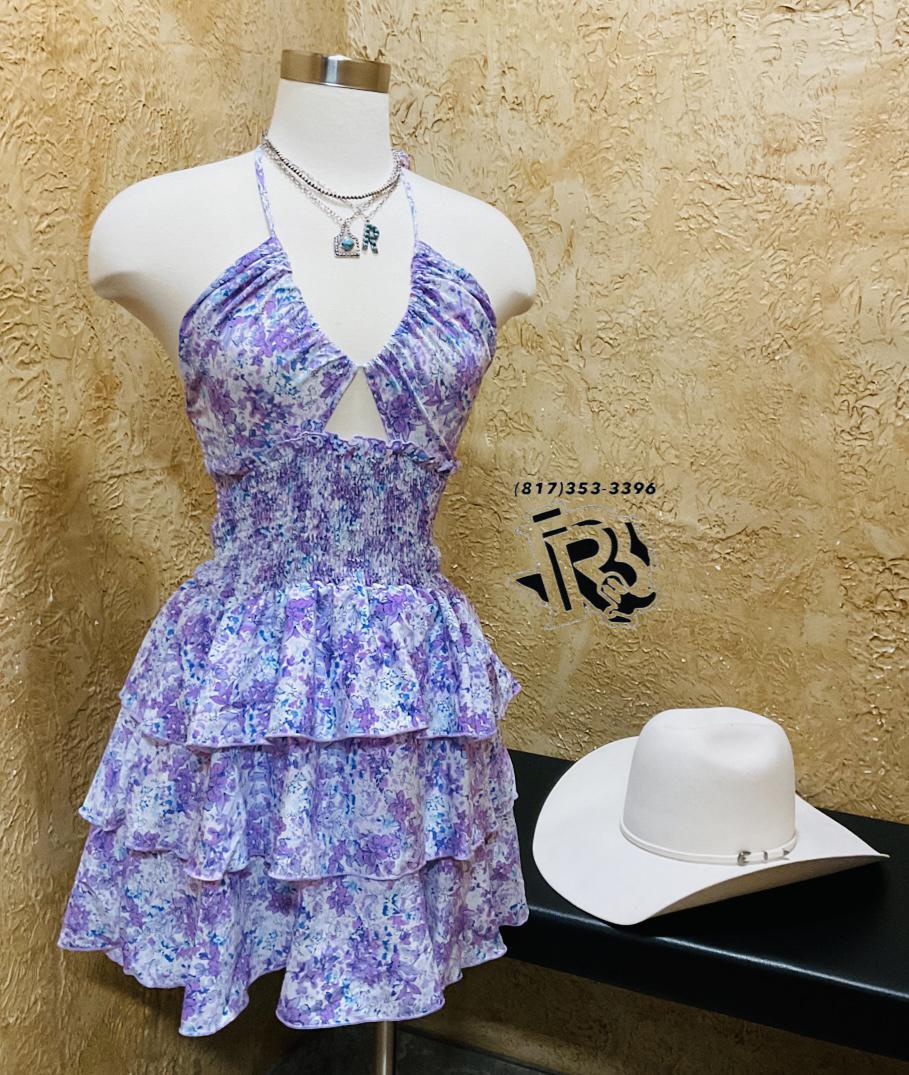 ESTHER LILAC DRESS