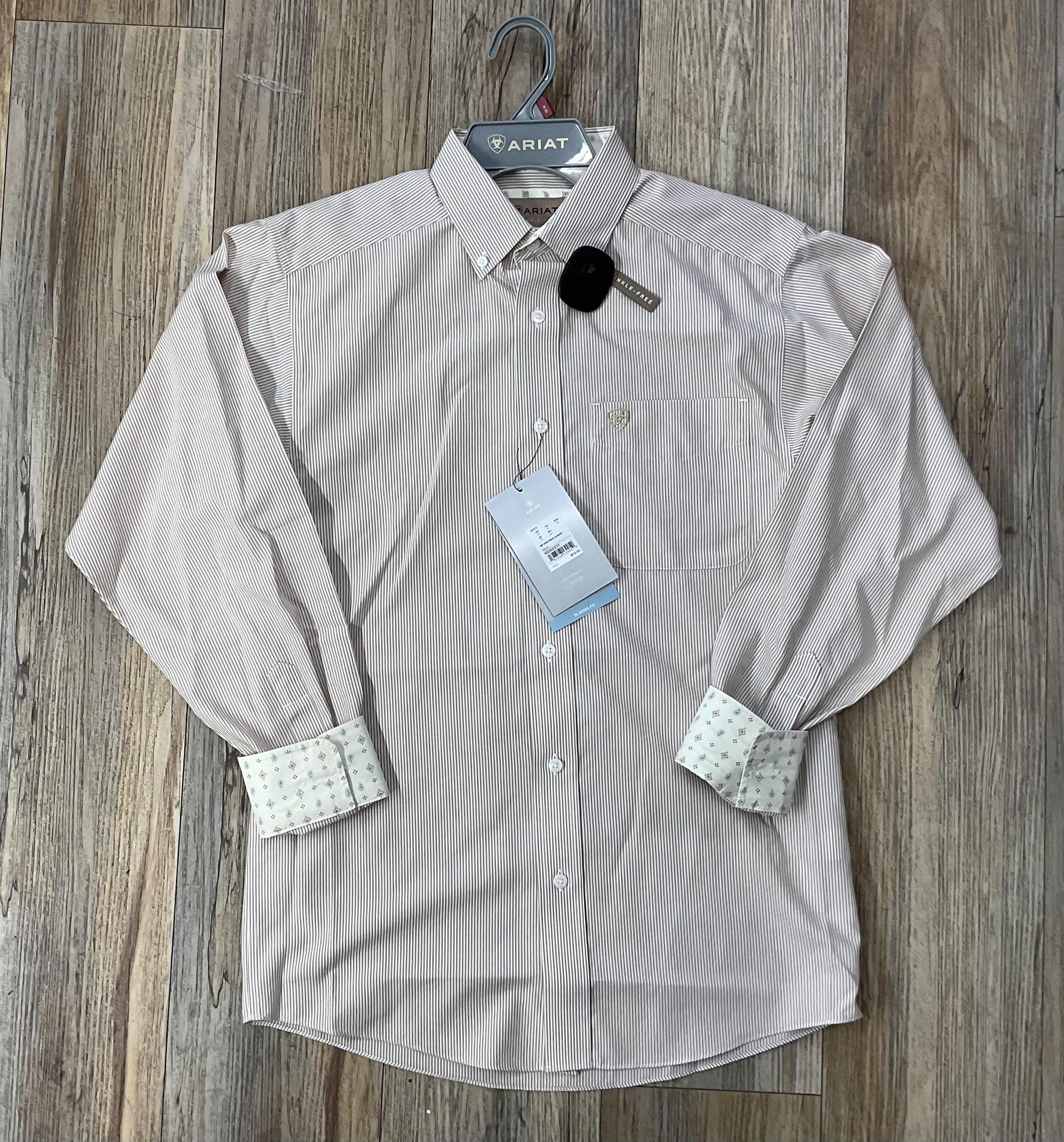 GOLD MEN’S ARIAT BUTTON UP SHIRT (10052377)