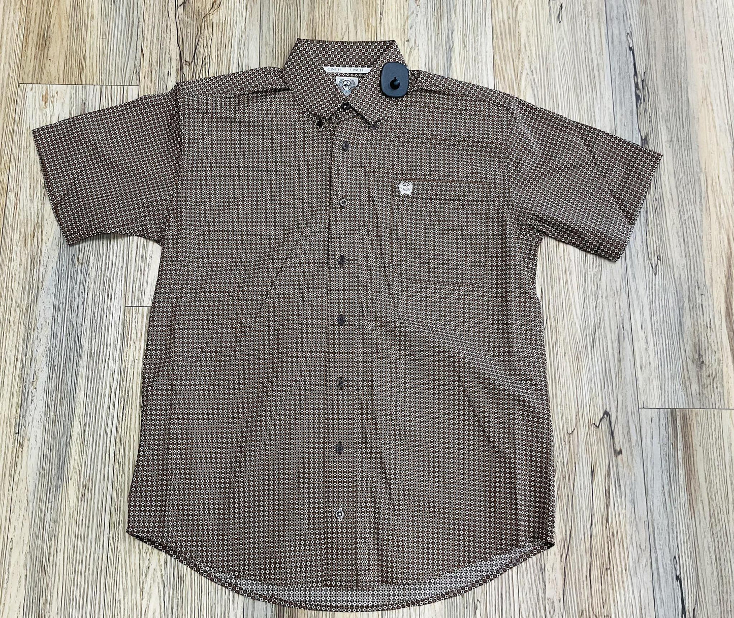 Cinch Men’s short sleeve Brown shirt | MTW1111454