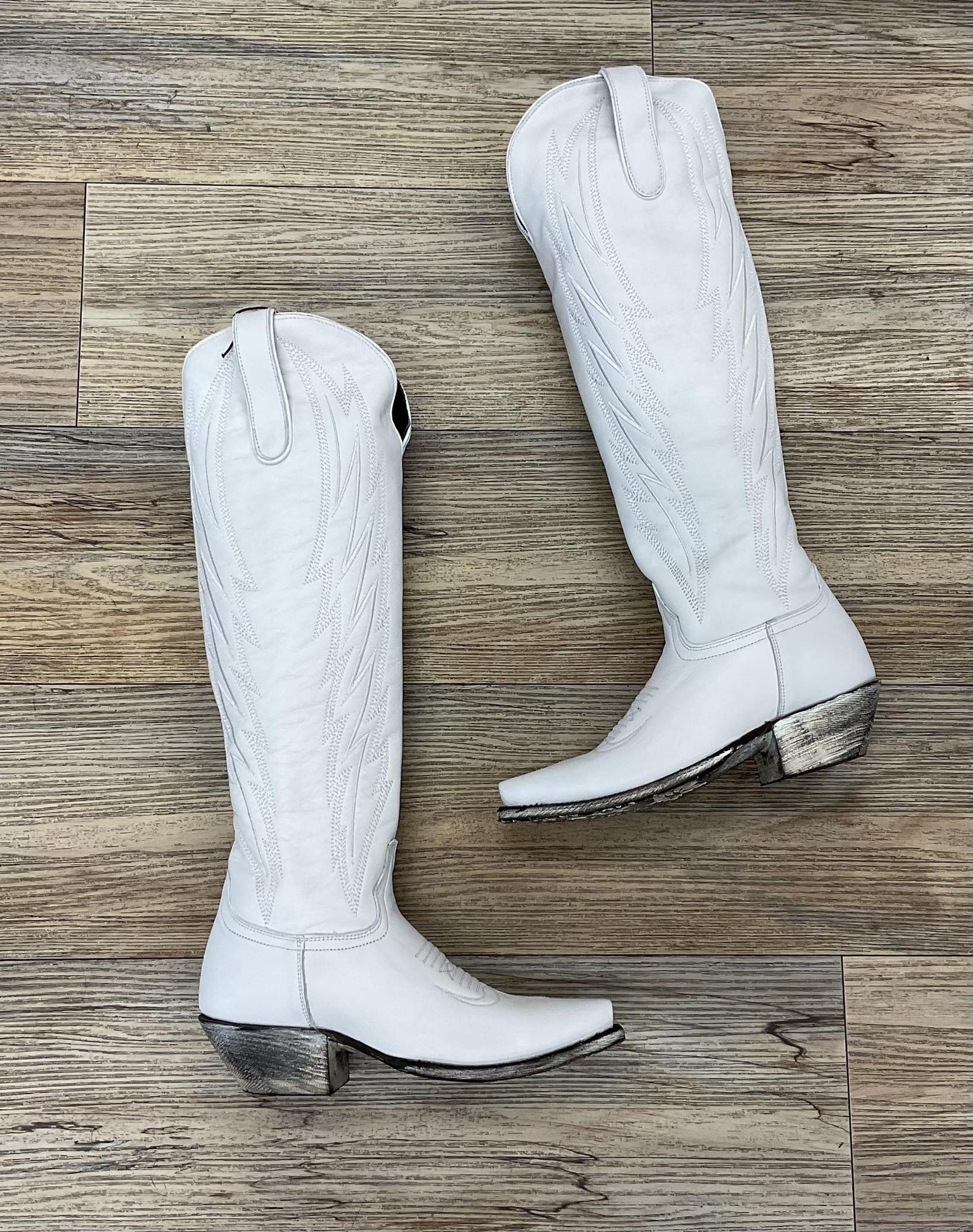 ‘’LILLY’’ WHITE WESTERN BOOTS