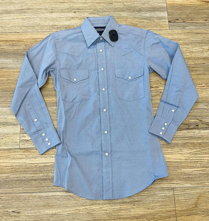 MENS PANHANDLE LONG SLEEVE SKY BLE SHIRT |SMN2S05434f