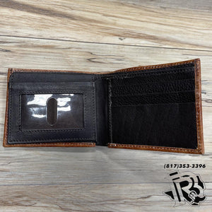 “ THOMAS  “ | MEN BI FOLD WESTERN TOOLED LEATHER WALLET BEADED