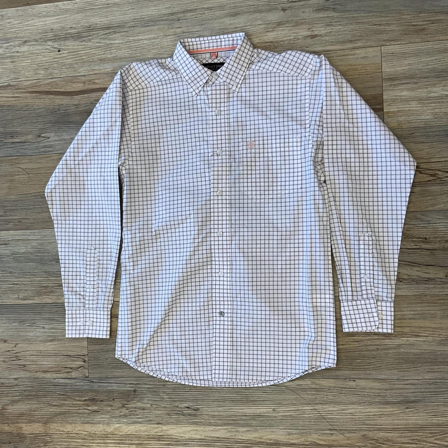 MENS ARIAT PRO SERIES  TRISTIN LONG SLEEVE WHITE SHIRT |10048360