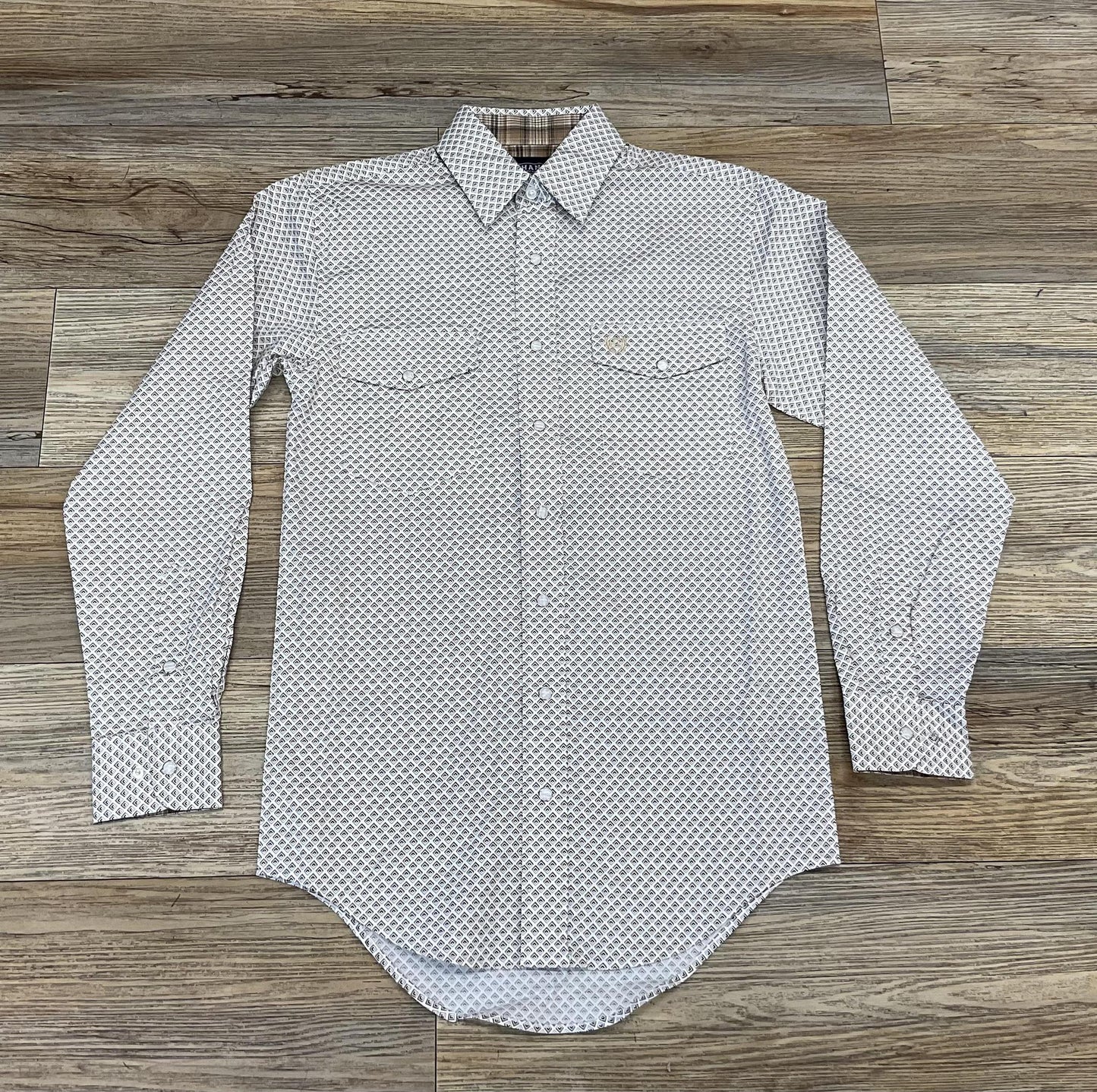 MENS PANHANDLE LONG SLEEVE KHAKI SHIRT |PMN2S05395