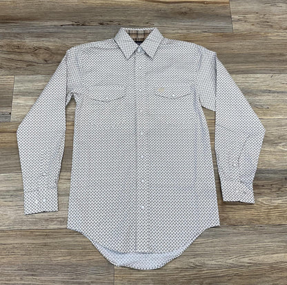 MENS PANHANDLE LONG SLEEVE KHAKI SHIRT |PMN2S05395