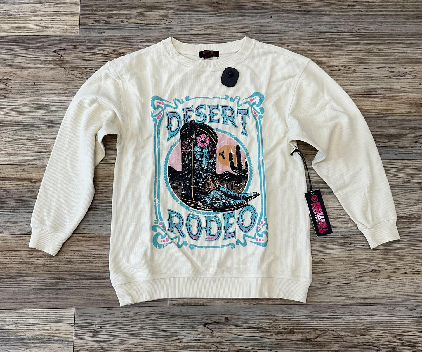 ‘’LIA’’ ROCK & ROLL EGGSHELL DESERT RODEO PULLOVER | BW91T04025