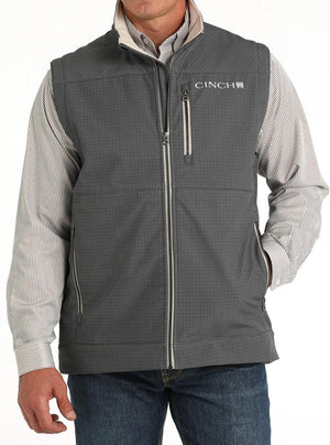 Men's Cinch Conceal Carry Bonded Gray Vest |MWV1541008