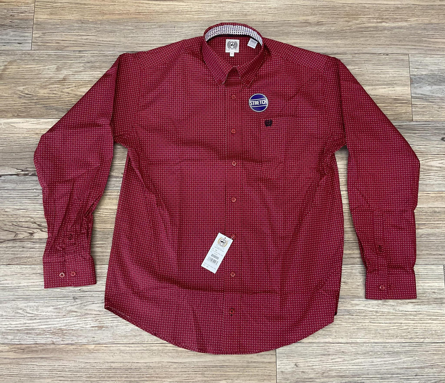 MENS CINCH LONG SLEEVE  RED SHIRT |MTW1105841